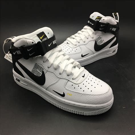 Nike Air Force 1 Mid Utility White Black Men's 